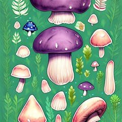 Forest Mushroom Garden Path Play Mat (rectangle) by GardenOfOphir