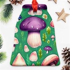 Forest Mushroom Garden Path Bell Ornament (two Sides) by GardenOfOphir