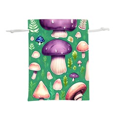 Forest Mushroom Garden Path Lightweight Drawstring Pouch (m) by GardenOfOphir