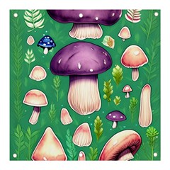 Forest Mushroom Garden Path Banner And Sign 3  X 3  by GardenOfOphir