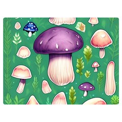 Forest Mushroom Garden Path Premium Plush Fleece Blanket (extra Small) by GardenOfOphir