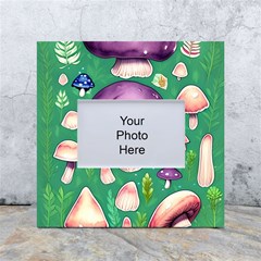 Forest Mushroom Garden Path White Box Photo Frame 4  X 6  by GardenOfOphir