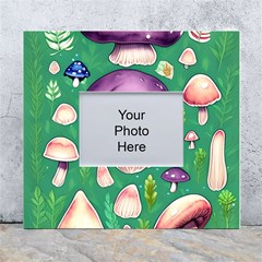 Forest Mushroom Garden Path White Wall Photo Frame 5  X 7  by GardenOfOphir