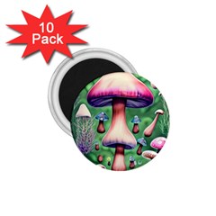 Secret Forest Mushroom Fairy 1 75  Magnets (10 Pack)  by GardenOfOphir