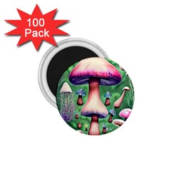 Secret Forest Mushroom Fairy 1 75  Magnets (100 Pack)  by GardenOfOphir