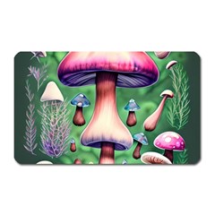 Secret Forest Mushroom Fairy Magnet (rectangular) by GardenOfOphir