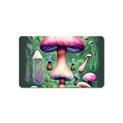 Secret Forest Mushroom Fairy Magnet (name Card) by GardenOfOphir