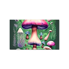 Secret Forest Mushroom Fairy Sticker Rectangular (10 Pack) by GardenOfOphir