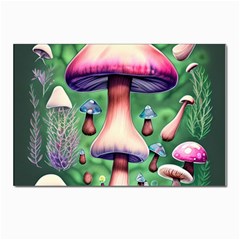 Secret Forest Mushroom Fairy Postcards 5  X 7  (pkg Of 10) by GardenOfOphir