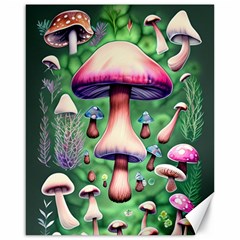 Secret Forest Mushroom Fairy Canvas 16  X 20  by GardenOfOphir