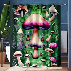 Secret Forest Mushroom Fairy Shower Curtain 60  X 72  (medium)  by GardenOfOphir