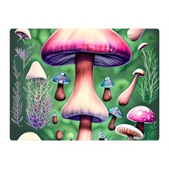 Secret Forest Mushroom Fairy Premium Plush Fleece Blanket (mini) by GardenOfOphir