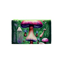 Secret Forest Mushroom Fairy Cosmetic Bag (xs) by GardenOfOphir