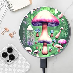 Secret Forest Mushroom Fairy Wireless Fast Charger(white) by GardenOfOphir