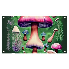 Secret Forest Mushroom Fairy Banner And Sign 7  X 4  by GardenOfOphir