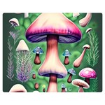 Secret Forest Mushroom Fairy One Side Premium Plush Fleece Blanket (Medium) 60 x50  Blanket Front