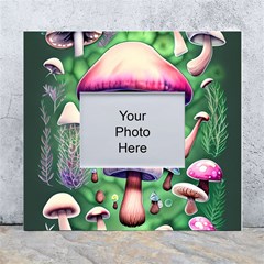 Secret Forest Mushroom Fairy White Wall Photo Frame 5  X 7  by GardenOfOphir