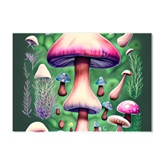 Secret Forest Mushroom Fairy Crystal Sticker (a4) by GardenOfOphir