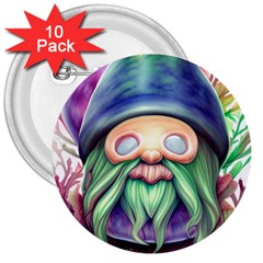 Enchanted Mushroom Forest Fairycore 3  Buttons (10 Pack)  by GardenOfOphir