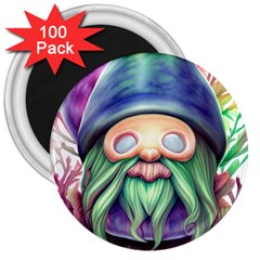 Enchanted Mushroom Forest Fairycore 3  Magnets (100 Pack) by GardenOfOphir