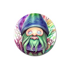 Enchanted Mushroom Forest Fairycore Magnet 3  (round) by GardenOfOphir