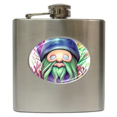 Enchanted Mushroom Forest Fairycore Hip Flask (6 Oz) by GardenOfOphir