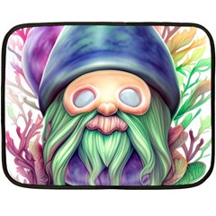 Enchanted Mushroom Forest Fairycore One Side Fleece Blanket (mini) by GardenOfOphir