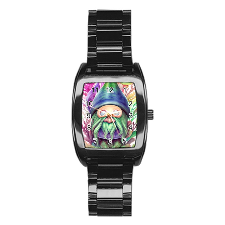 Enchanted Mushroom Forest Fairycore Stainless Steel Barrel Watch