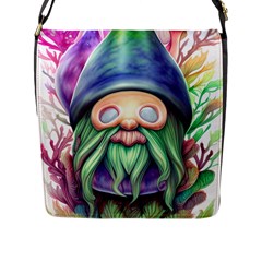 Enchanted Mushroom Forest Fairycore Flap Closure Messenger Bag (l) by GardenOfOphir