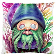 Enchanted Mushroom Forest Fairycore Standard Premium Plush Fleece Cushion Case (one Side) by GardenOfOphir