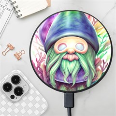 Enchanted Mushroom Forest Fairycore Wireless Fast Charger(black) by GardenOfOphir