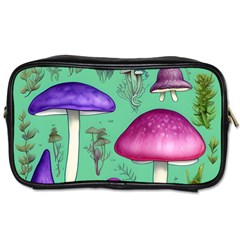 Foraging In The Mushroom Forest Toiletries Bag (one Side) by GardenOfOphir