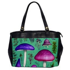 Foraging In The Mushroom Forest Oversize Office Handbag by GardenOfOphir