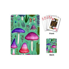 Foraging In The Mushroom Forest Playing Cards Single Design (mini) by GardenOfOphir