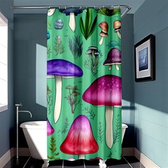 Foraging In The Mushroom Forest Shower Curtain 36  X 72  (stall)  by GardenOfOphir