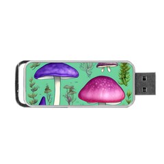 Foraging In The Mushroom Forest Portable Usb Flash (two Sides) by GardenOfOphir