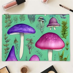 Foraging In The Mushroom Forest Cosmetic Bag (xxl) by GardenOfOphir