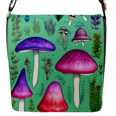 Foraging In The Mushroom Forest Flap Closure Messenger Bag (s) by GardenOfOphir