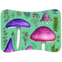 Foraging In The Mushroom Forest Velour Seat Head Rest Cushion by GardenOfOphir