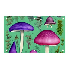 Foraging In The Mushroom Forest Banner And Sign 5  X 3 