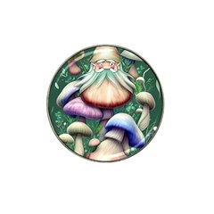 Natural Mushroom Fairy Garden Hat Clip Ball Marker (10 Pack) by GardenOfOphir