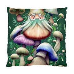 Natural Mushroom Fairy Garden Standard Cushion Case (two Sides) by GardenOfOphir