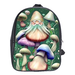 Natural Mushroom Fairy Garden School Bag (large) by GardenOfOphir