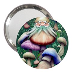 Natural Mushroom Fairy Garden 3  Handbag Mirrors by GardenOfOphir