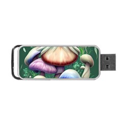 Natural Mushroom Fairy Garden Portable Usb Flash (two Sides) by GardenOfOphir