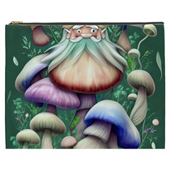 Natural Mushroom Fairy Garden Cosmetic Bag (xxxl) by GardenOfOphir