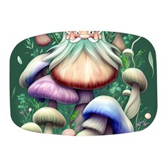 Natural Mushroom Fairy Garden Mini Square Pill Box by GardenOfOphir