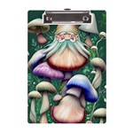 Natural Mushroom Fairy Garden A5 Acrylic Clipboard Front