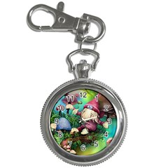 Vintage Flowery Mushroom Key Chain Watches by GardenOfOphir