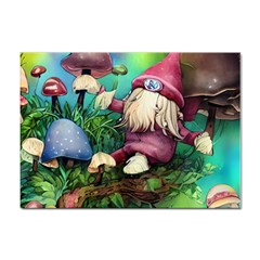 Vintage Flowery Mushroom Sticker A4 (10 Pack) by GardenOfOphir